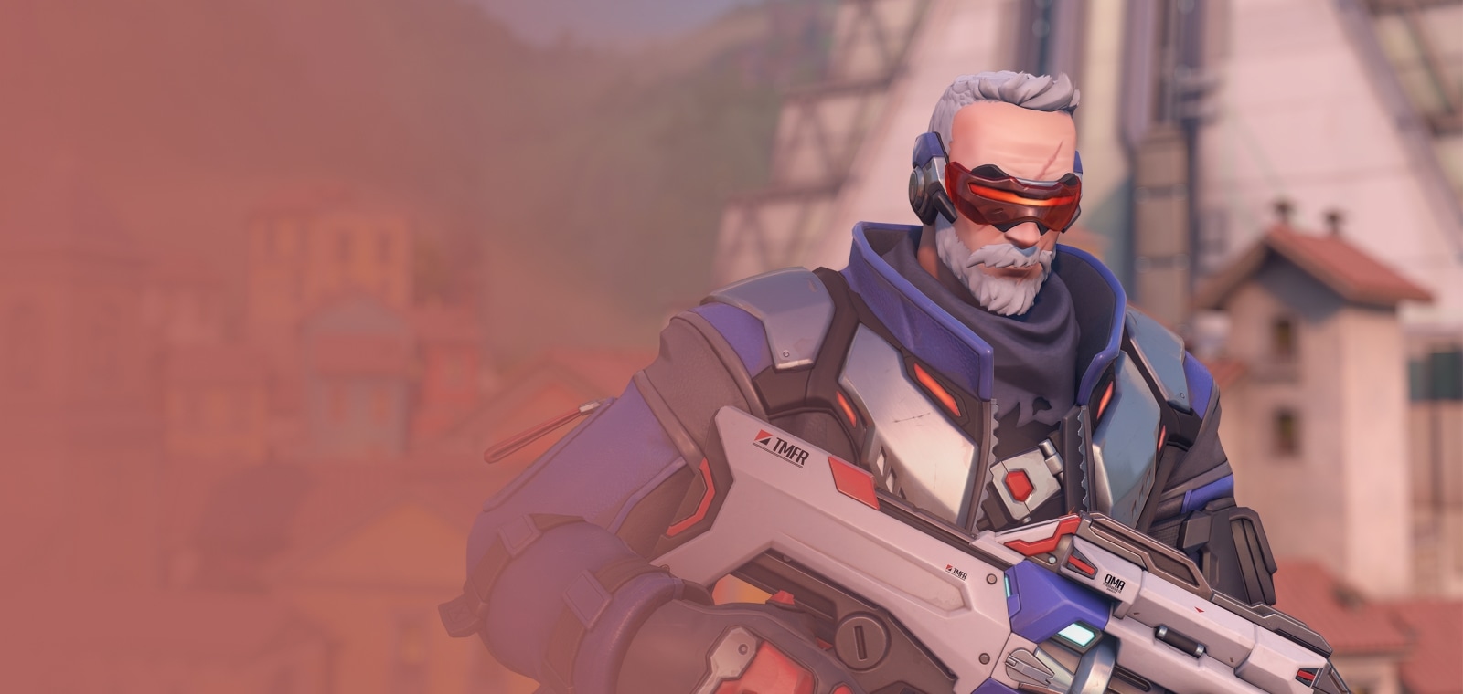 Soldier: 76 background