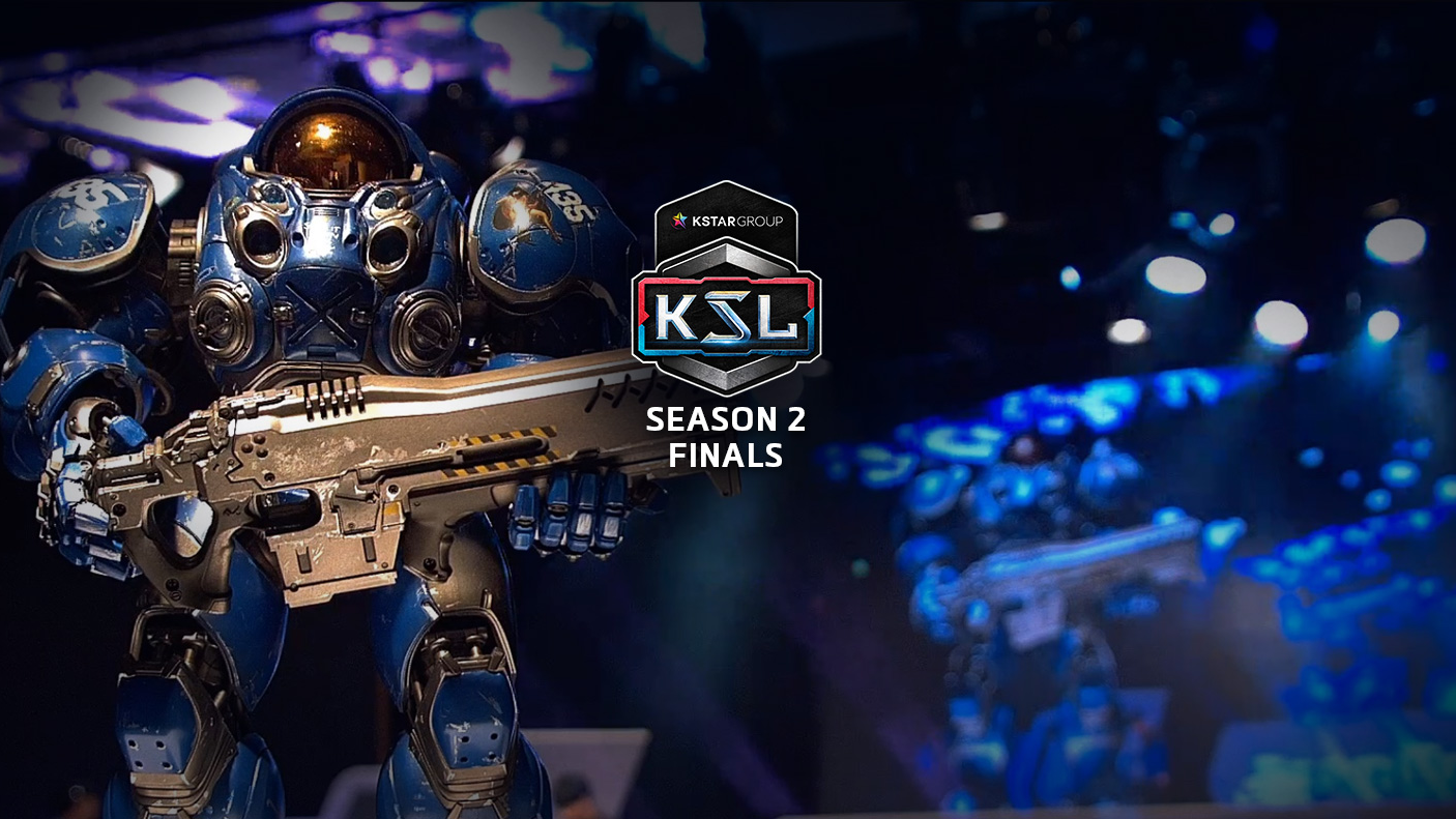 KSL logo with Tychus in the background