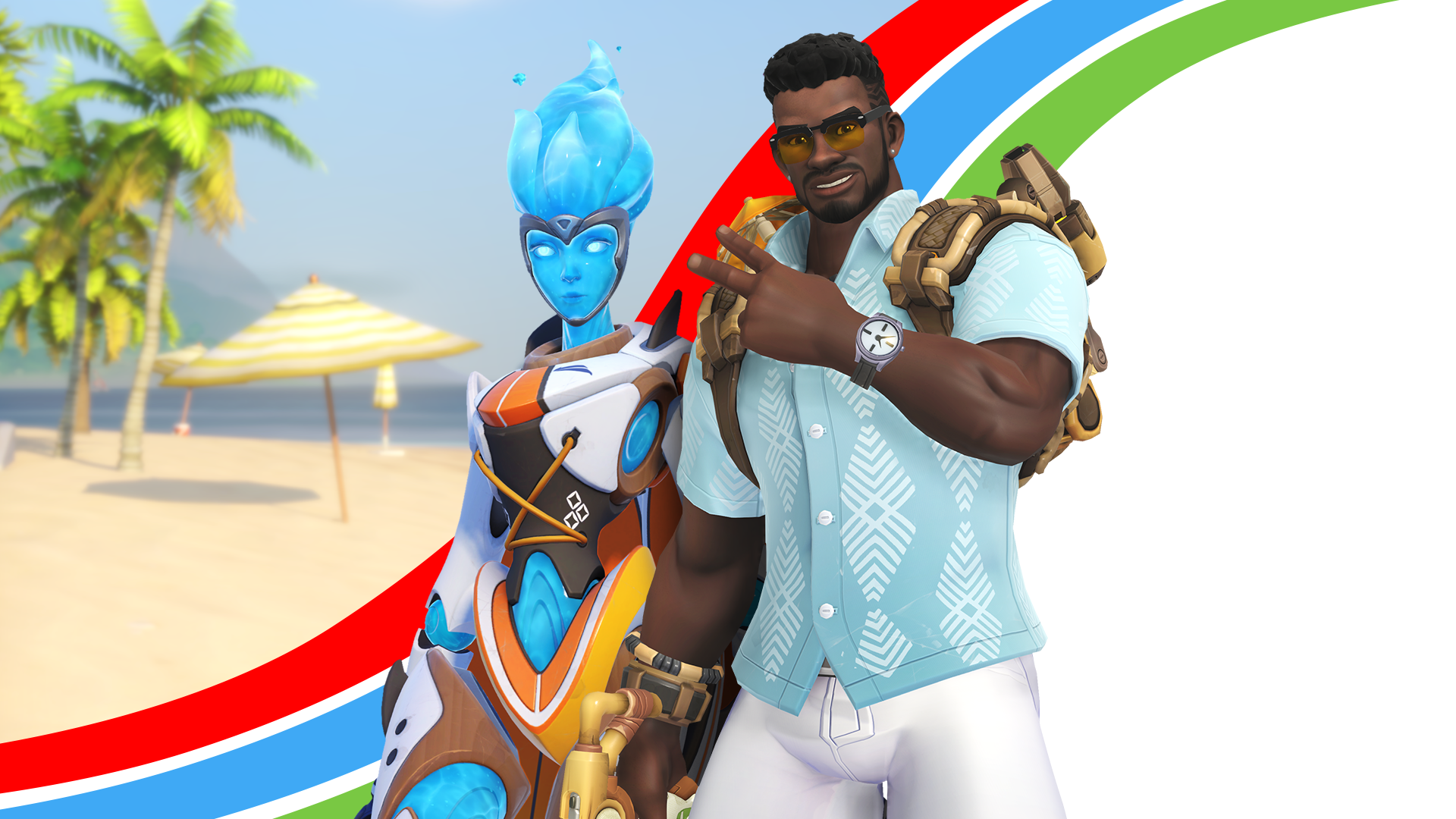 Echo and Baptiste Summer Games Skins