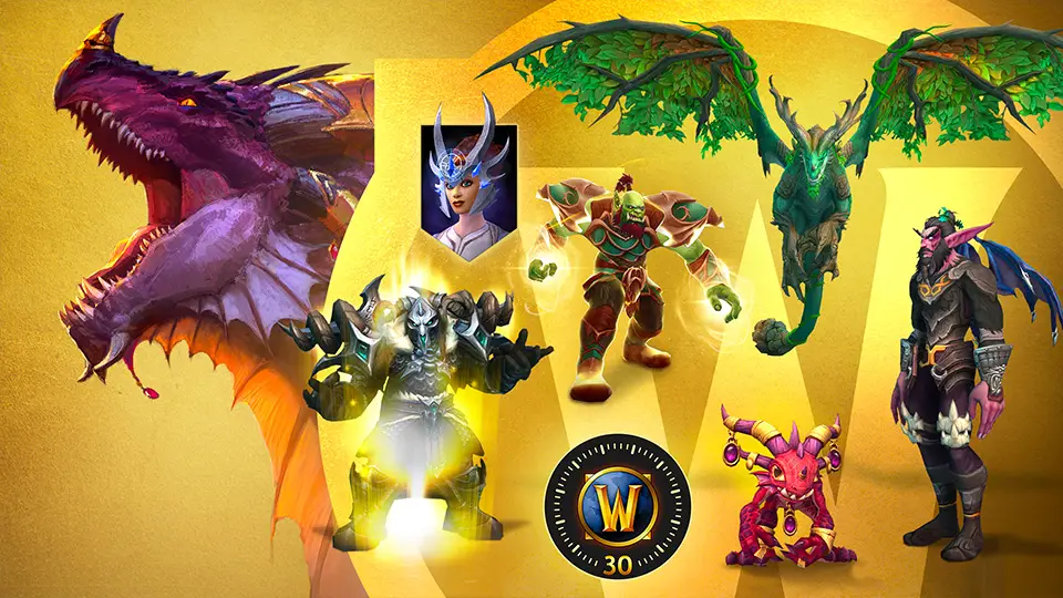 Heroic edition pack, a red dragon, green flying dragon mount, character boost, little red devil pet, orc with a new spell, new wings for your character and 30 day game time.