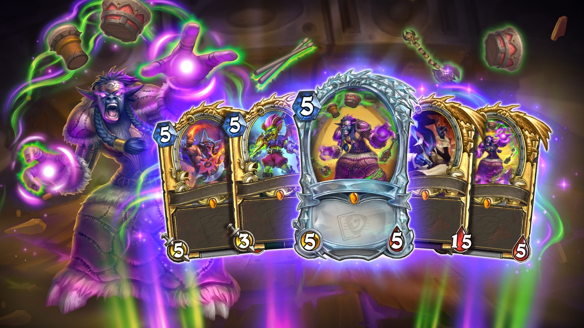 전설노래자랑 황금 미니 세트 종말의 소리 하스스톤