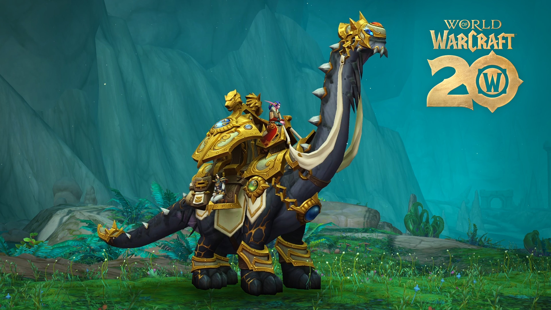 Brutosauro Dorato del Mercante World of Warcraft