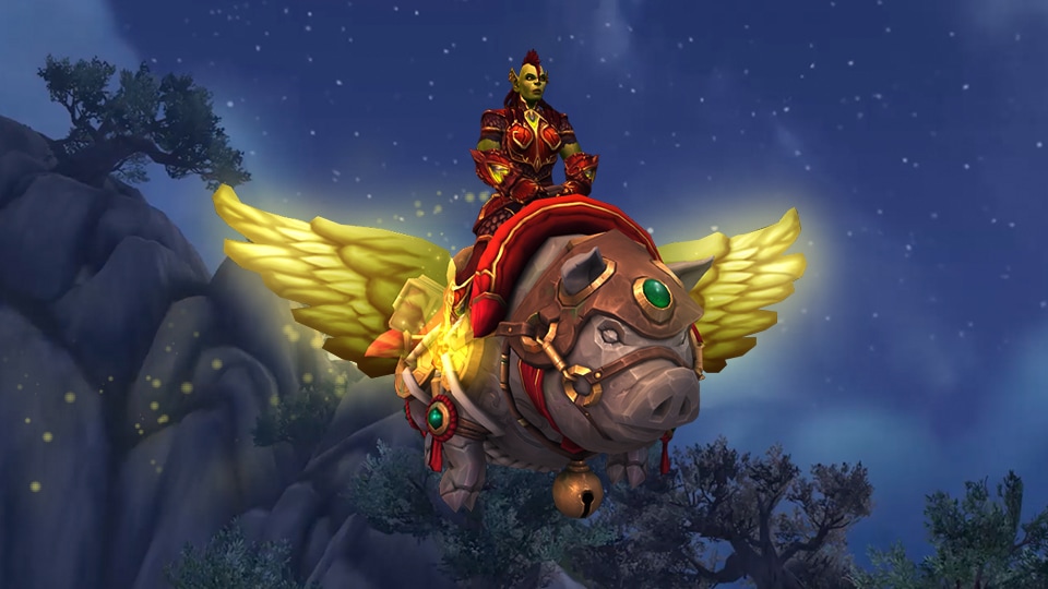 مانت Hogrus, Swine of Good Fortune 5 world of warcraft mount hogrus section1 feature1
