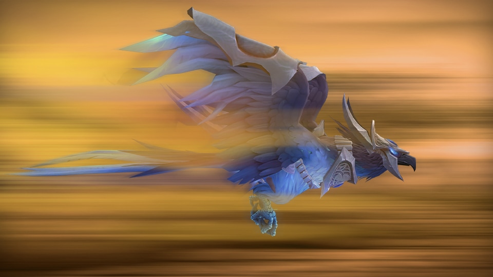 مانت Sapphire Skyblazer 7 world of warcraft mount sapphire skyblazer section1 feature3